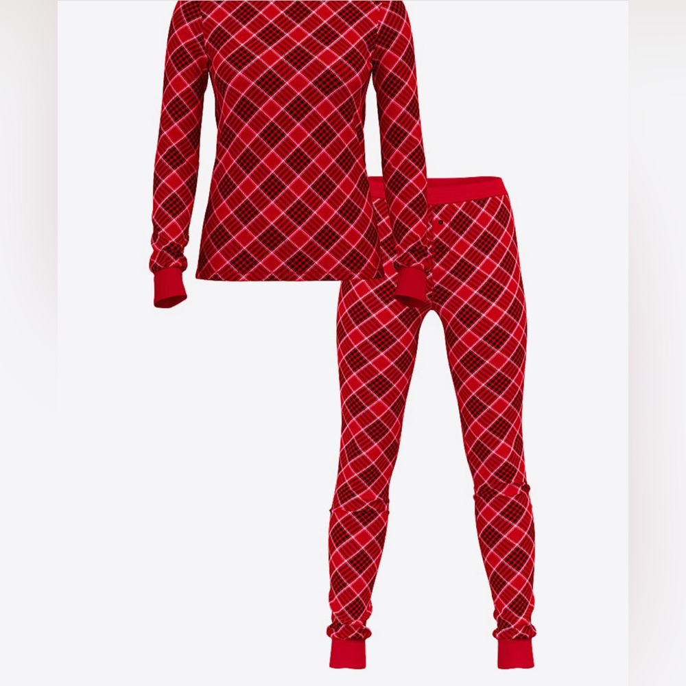 Victoria's Secret Red Plaid Pajama Set - Picture 2 of 4